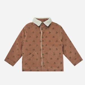 Rylee + Cru 4-5 Y Long Chore Coat Blossom Embroidery Spice NWT